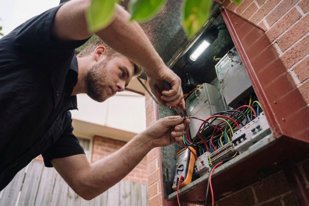Caringbah electrician performing electrical work